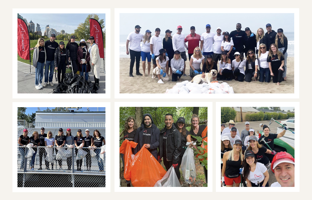 The Agency Team Gives Back to Our Planet & Communities