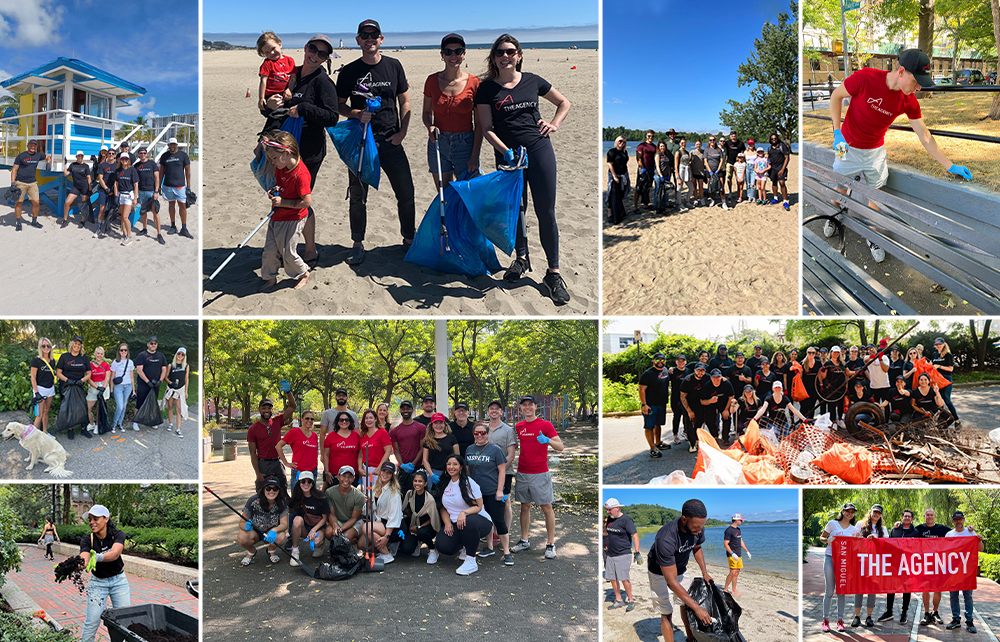 The Agency Team Unites for Global Clean-Up Day