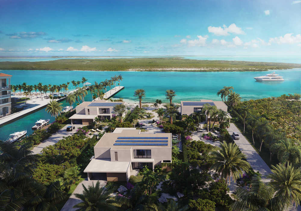 Boutique waterfront development in the Caribbean.