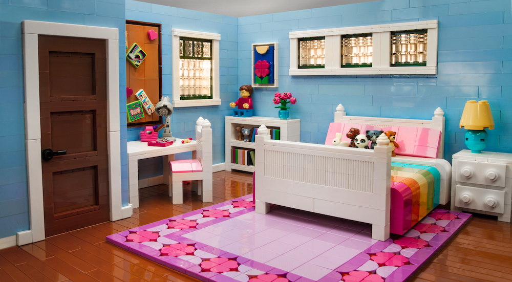 A children's bedroom within Allie Lutz's Miniland home.