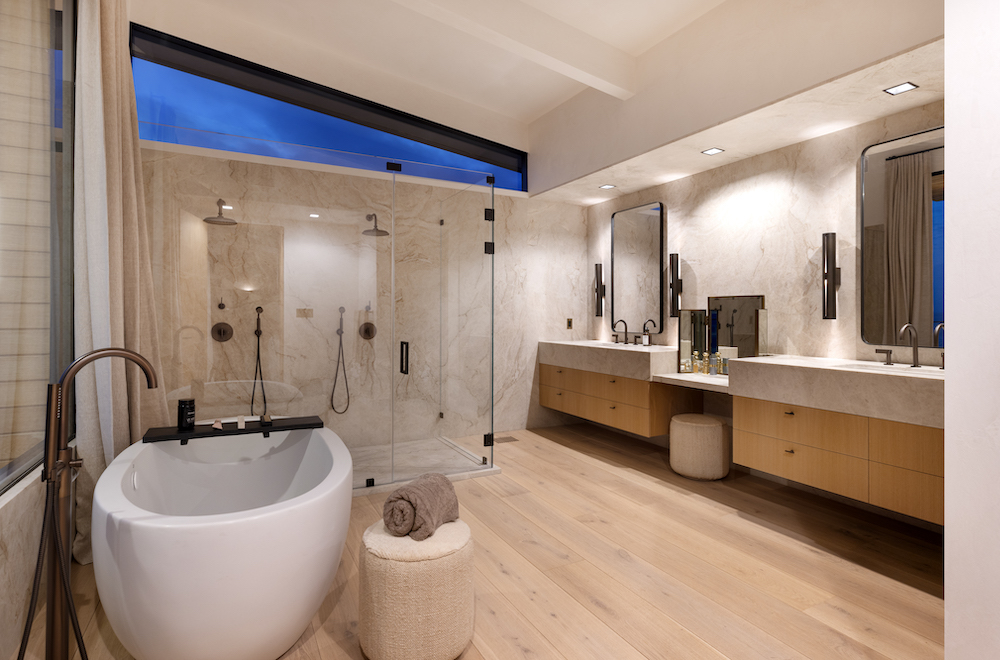 A luxurious bathroom within 22160 PCH.
