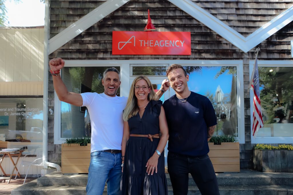 Mauricio alongside The Agency Hamptons Managing Partners, Dana Trotter and Tyler Whitman.